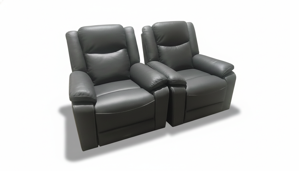PRESTON 3+1+1 MANUAL RECLINER BLACK