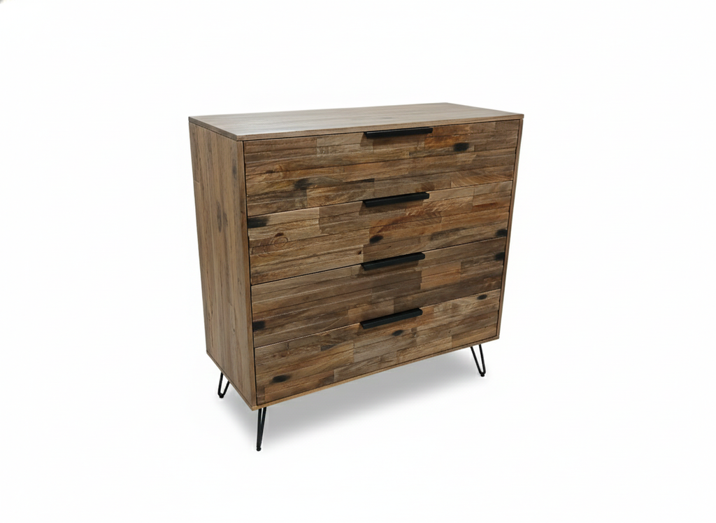 SANTING WHITE 4 DRAW TALLBOY CLEARANCE