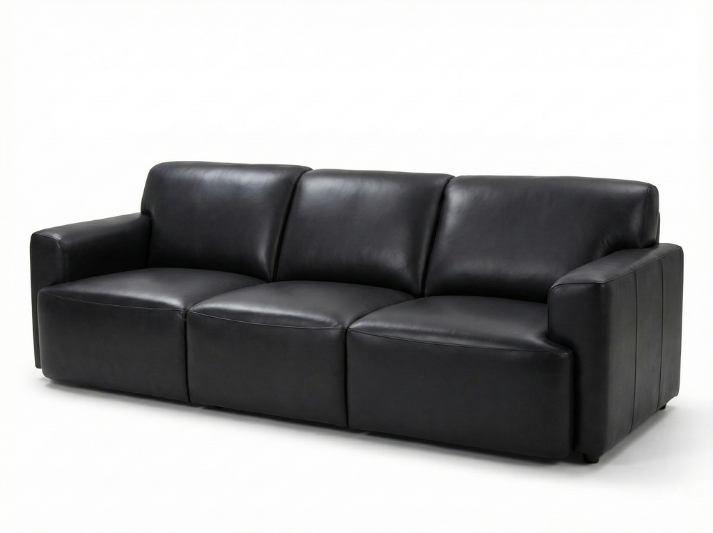 CHEVRON 3+2 FULL LEATHER SOFA