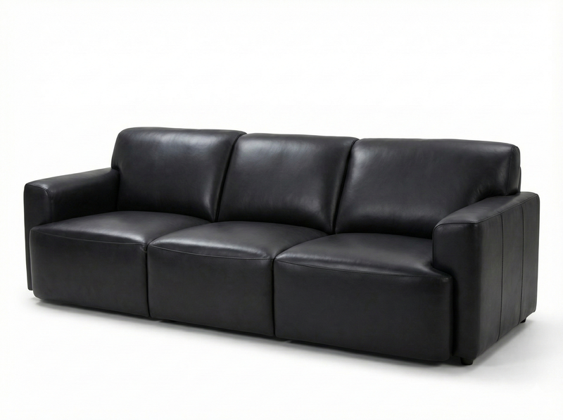 CHEVRON 3+2 FULL LEATHER SOFA