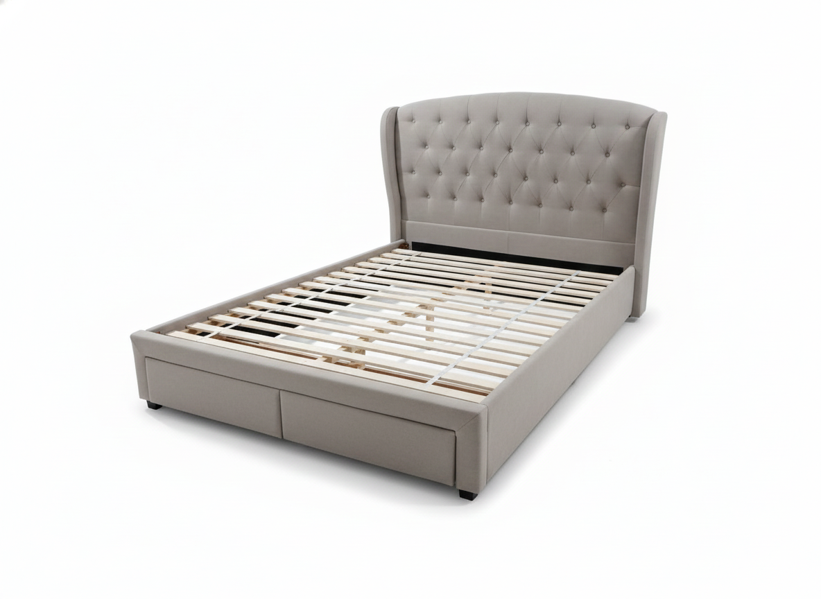 LARA QUEEN BED WITH 2 DRAWERS