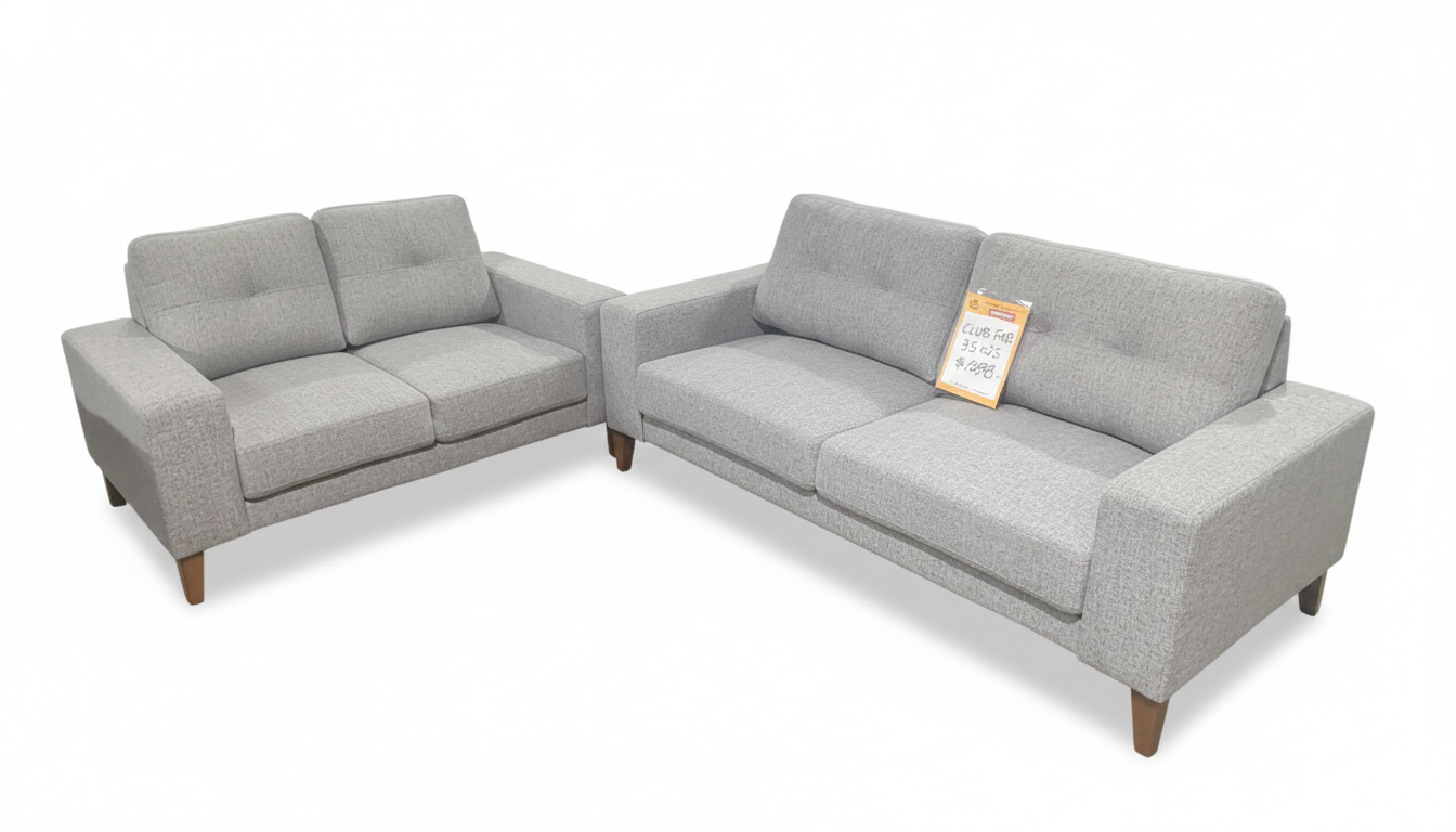 CLUB FAB 3S+2S FABRIC SOFA