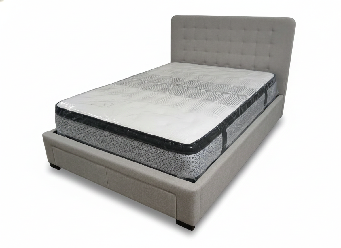 BOBBY DOUBLE BED  WITH 2 DRAWERS