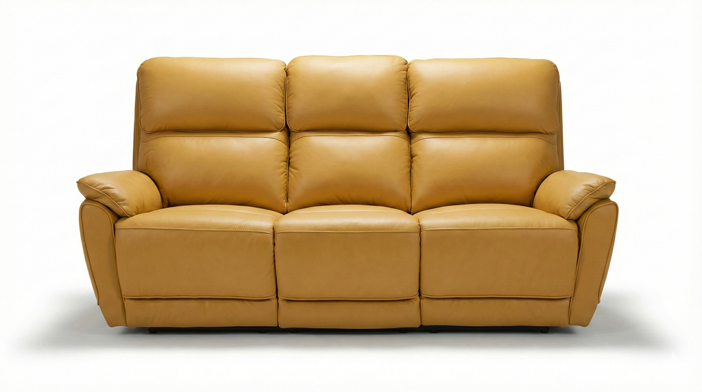 YORK LEATHER RECLIENER 3+1+1