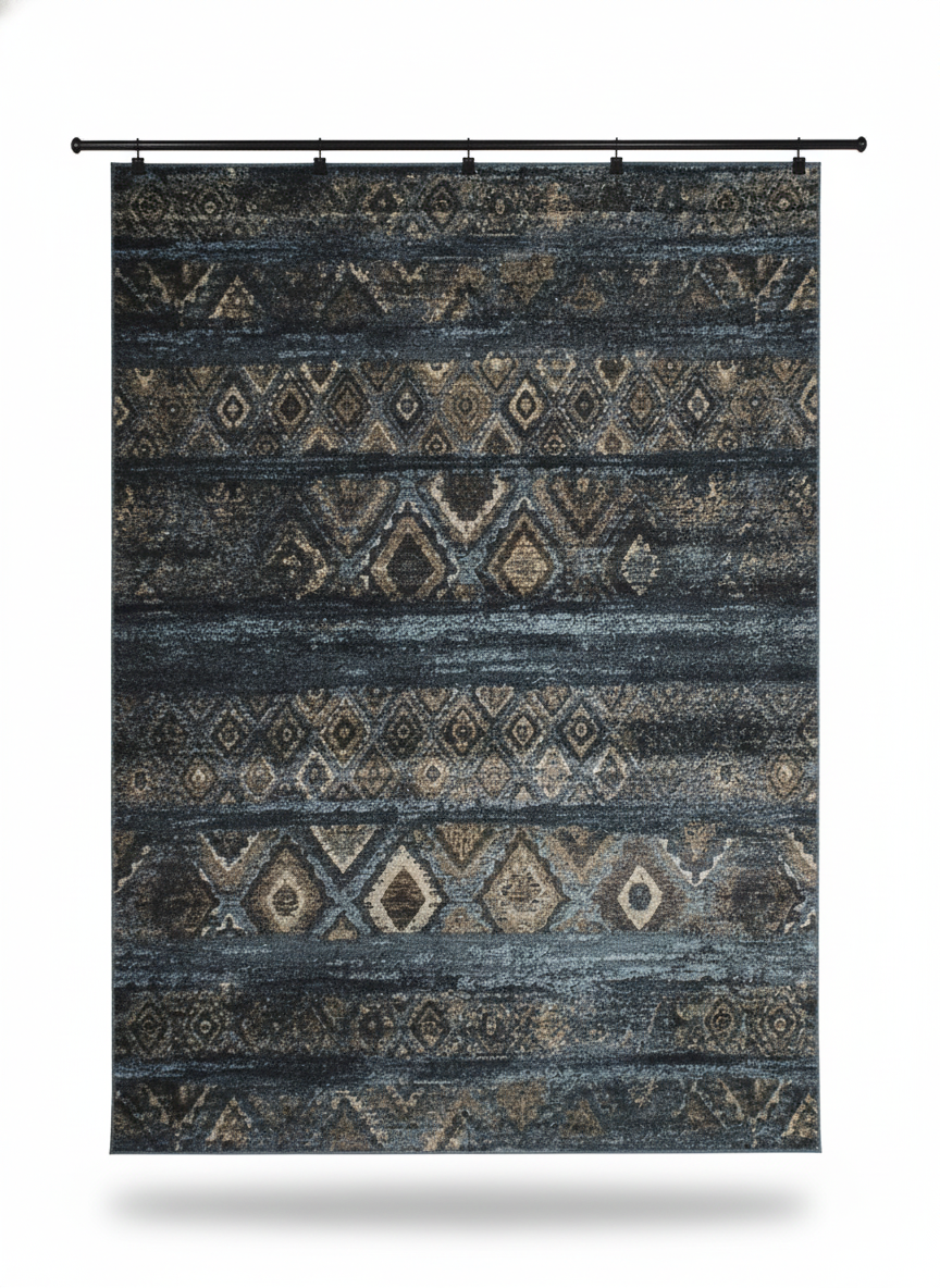 MOHAIR BLUE RUG