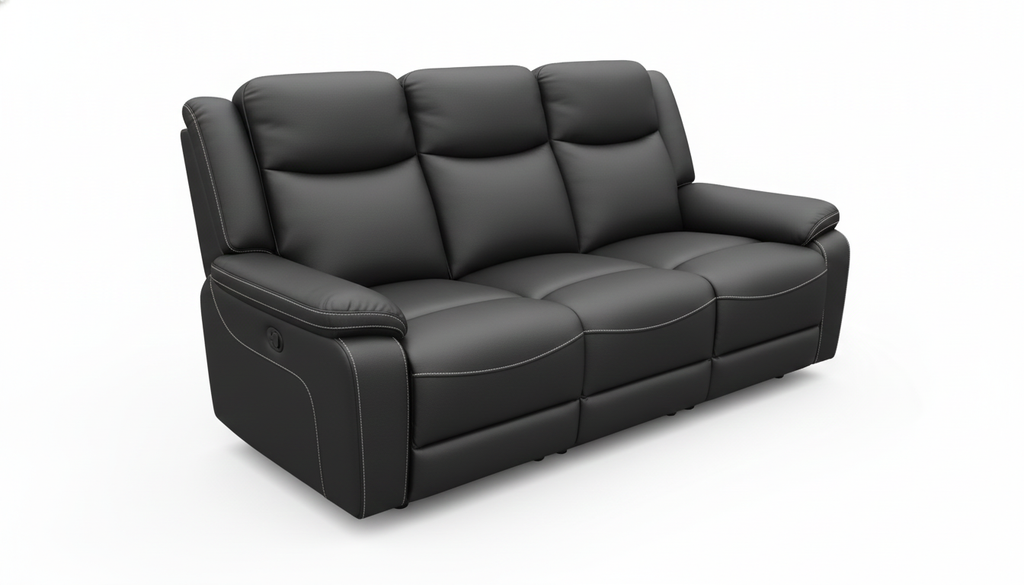 PRESTON 3+1+1 MANUAL RECLINER BLACK
