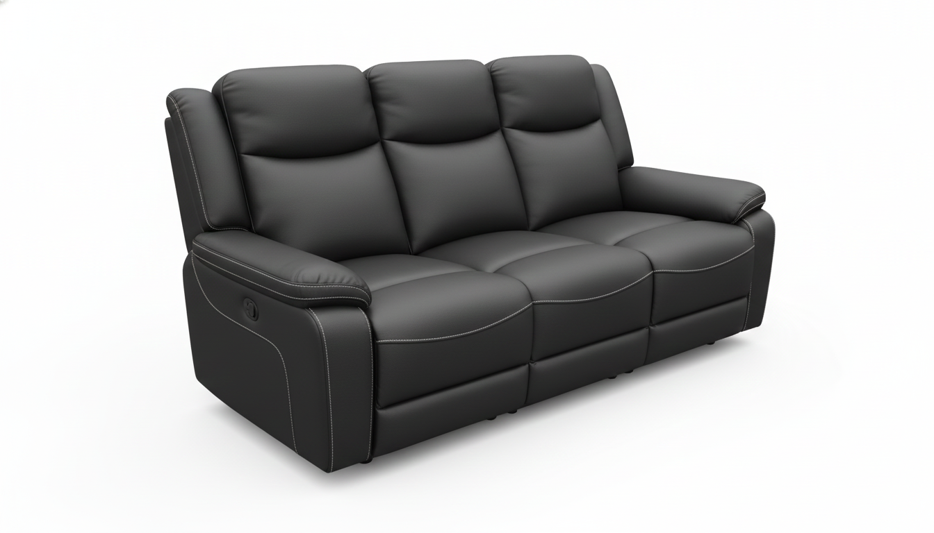 PRESTON 3+1+1 MANUAL RECLINER BLACK