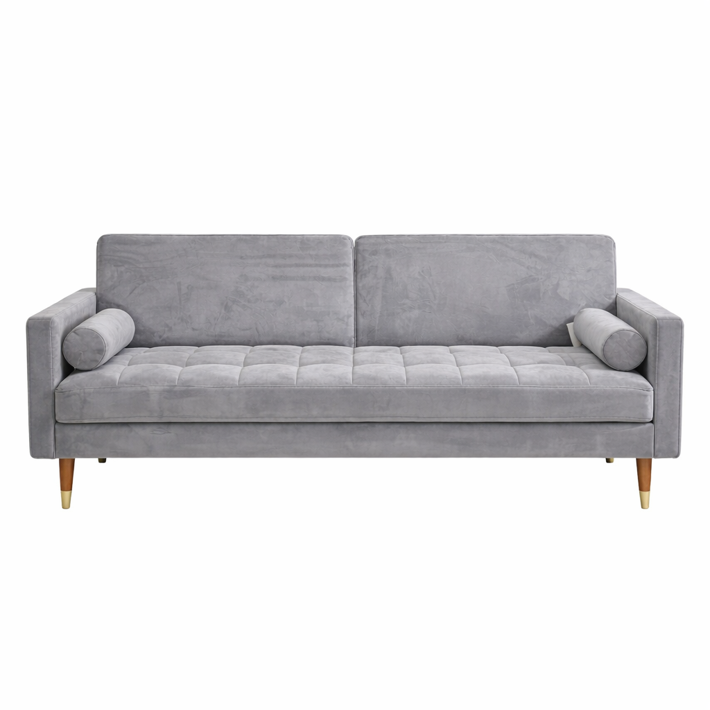 Brandon Fabric Sofa Bed – Grey Fold-Out