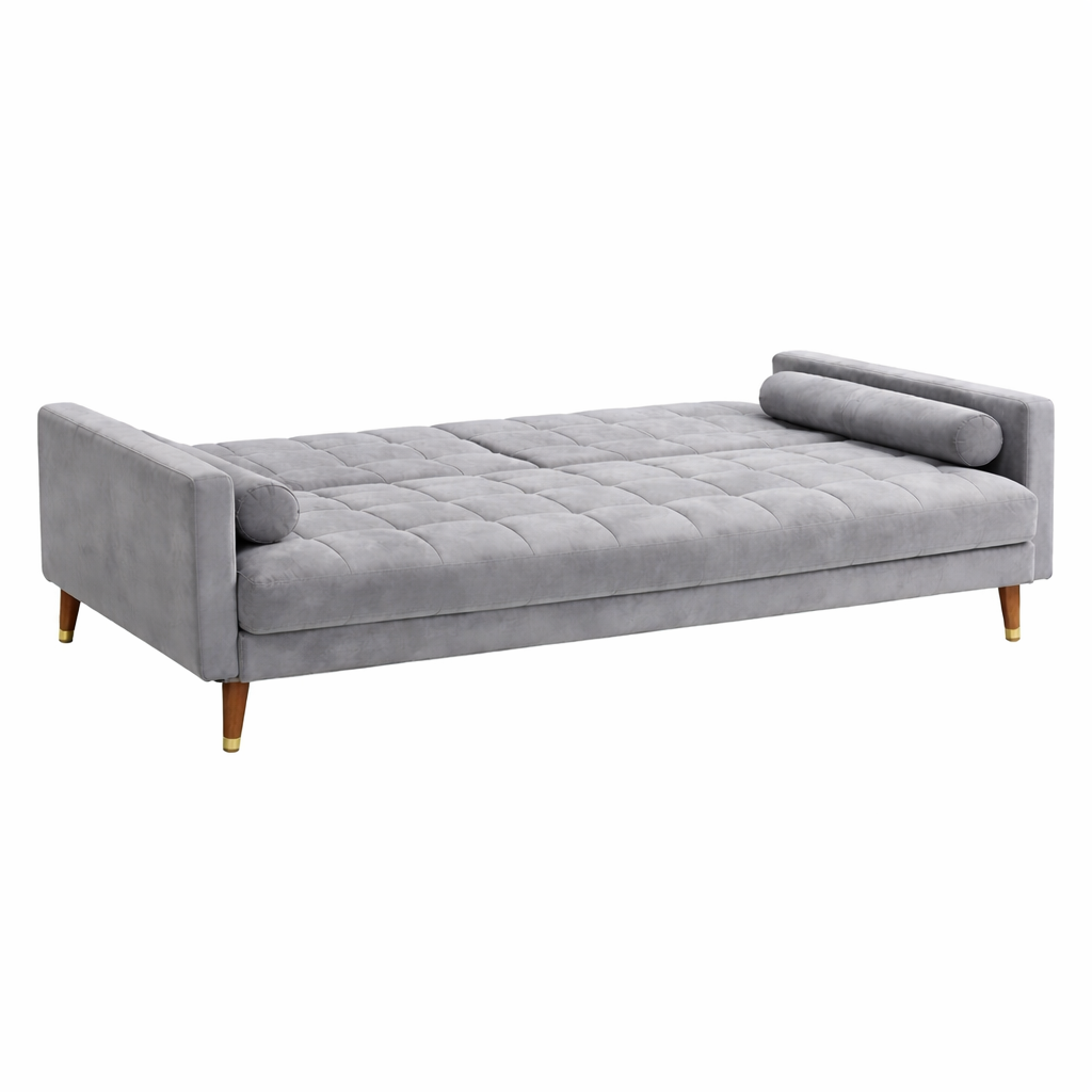 Brandon Fabric Sofa Bed – Grey Fold-Out