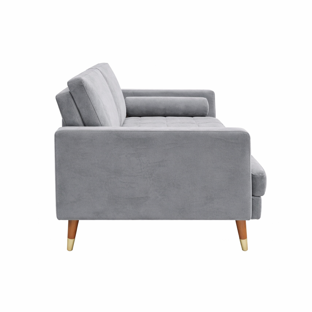 Brandon Fabric Sofa Bed – Grey Fold-Out